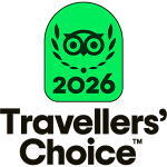 TC Badge + Travelers’ Choice Center Aligned Black - L
