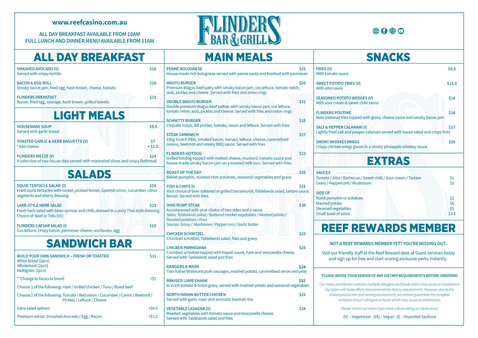 Flinders Bar and Grill Menu - July -2026 Digital